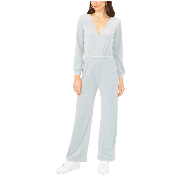 Long Sleeve Cross Front Jumpsuit - Picture 1 of 7